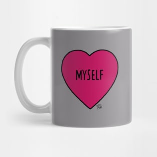 Myself Love Heart Mug